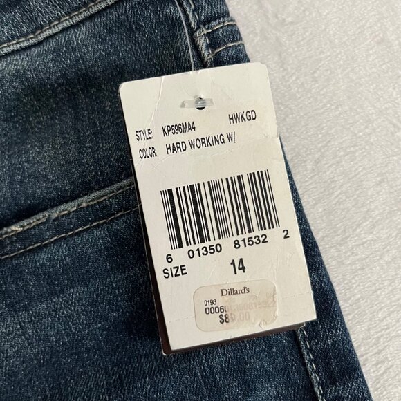 SIZE 14 NWT Kut From The Kloth Cameron Straight Leg Cuffed Jeans - Picture 5 of 12